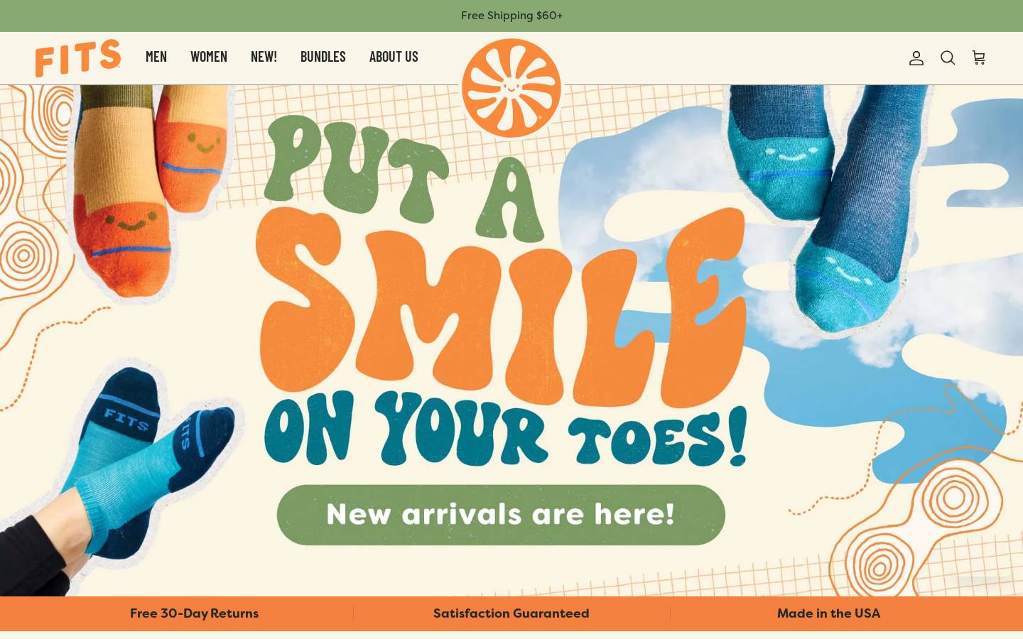 fitssock.com homepage screenshot
