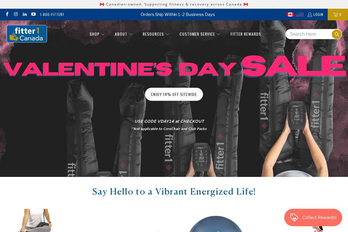 Fitterfirst : Products homepage screenshot
