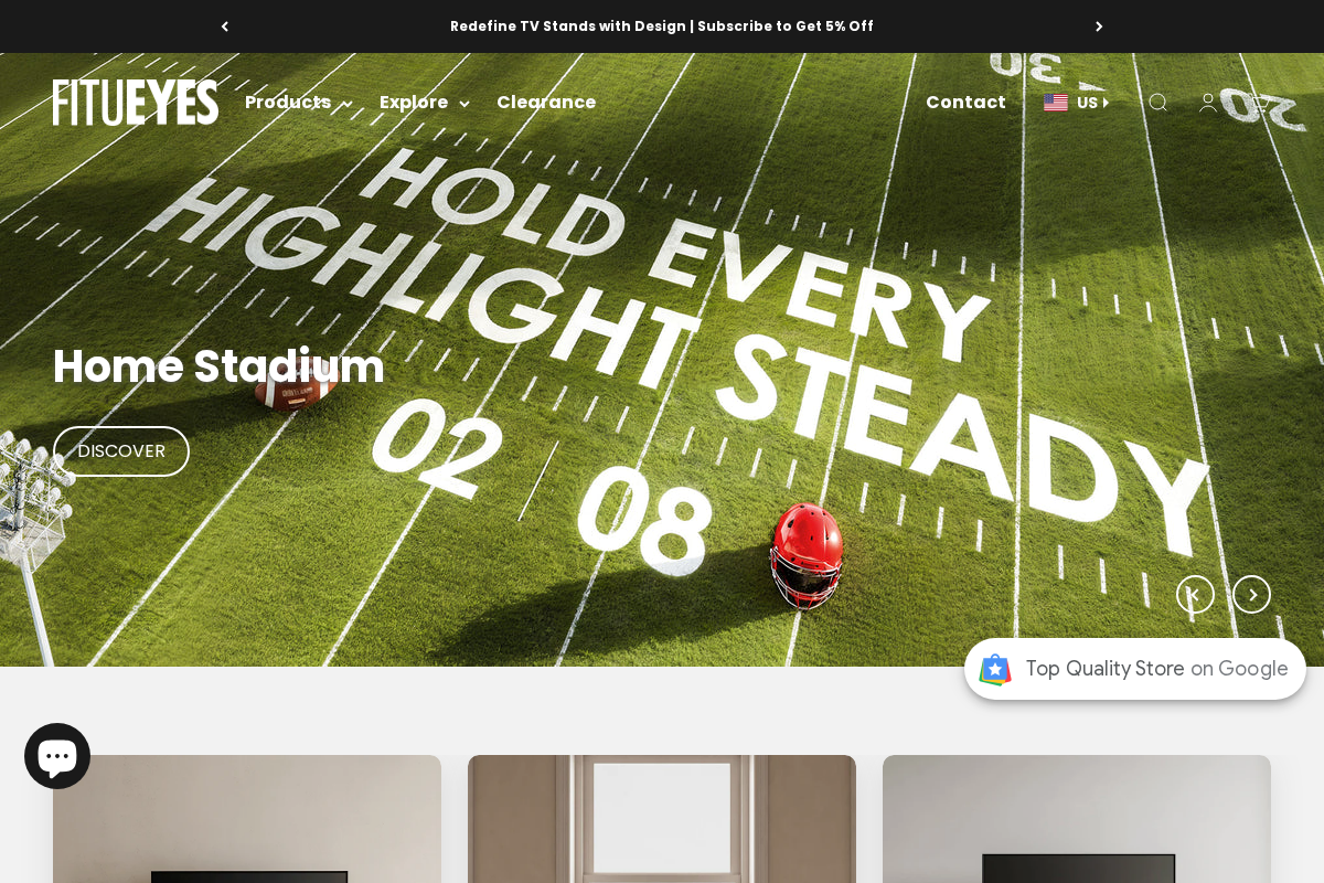 FITUEYES INC homepage screenshot