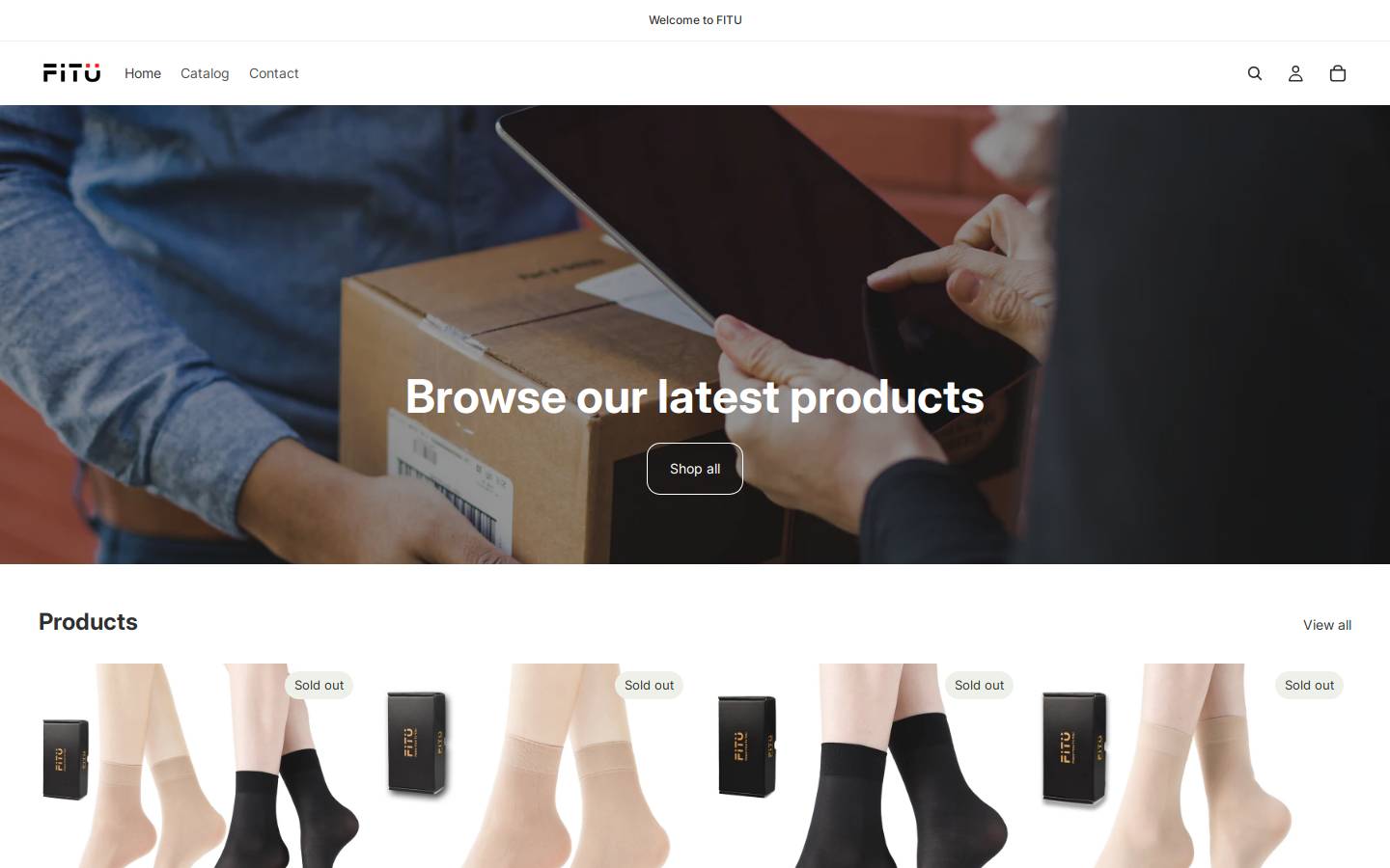 fitushop.com homepage screenshot