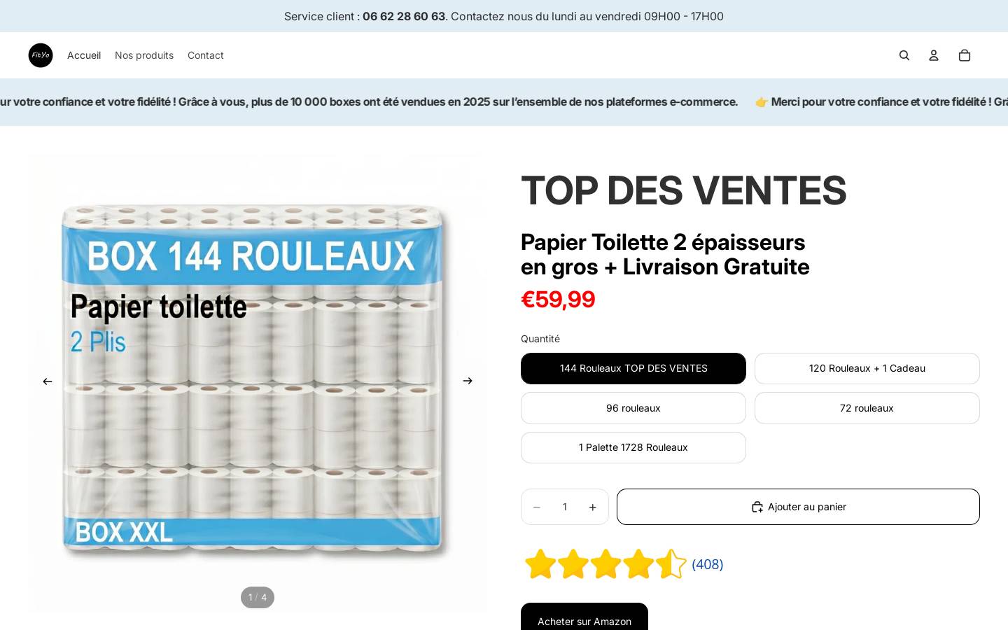 fityo.fr homepage screenshot