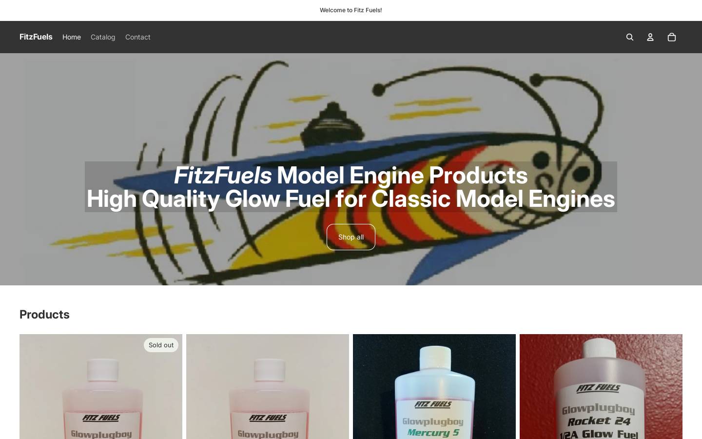 fitzfuels.com homepage screenshot