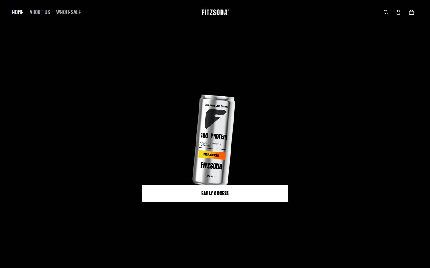 fitzsoda.com homepage screenshot