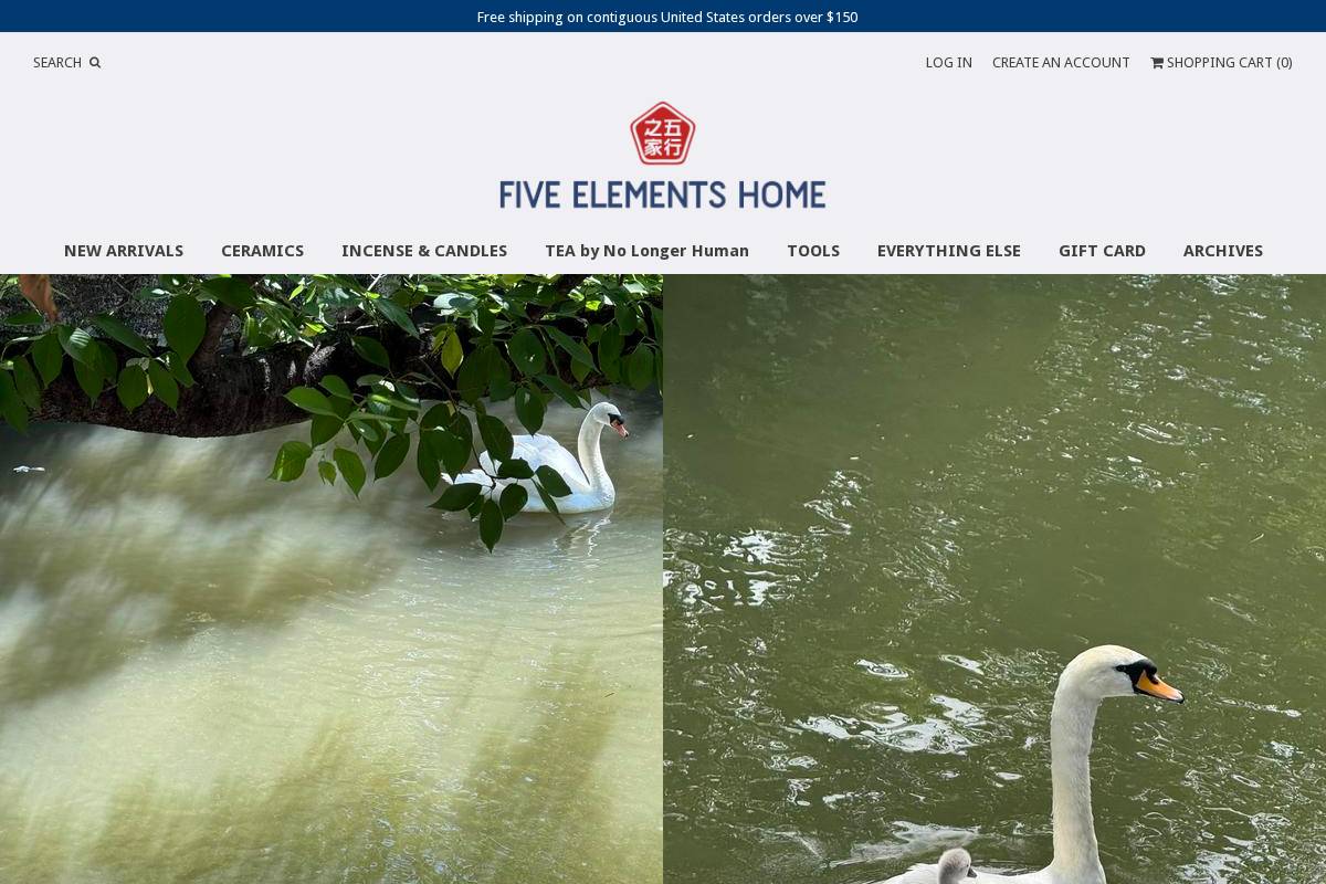 fiveelementshome.com homepage screenshot