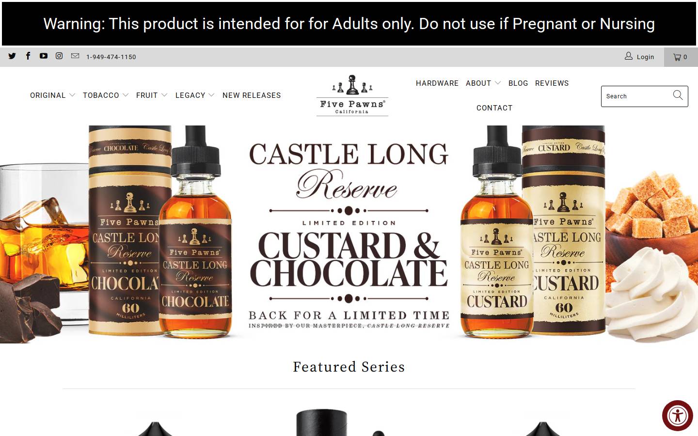 fivepawns.com homepage screenshot
