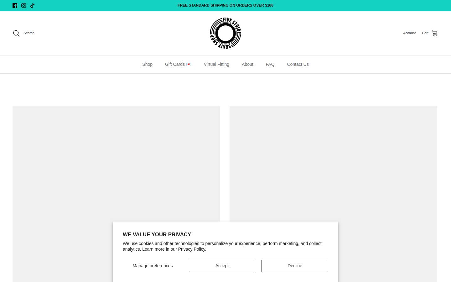 fivestride.com homepage screenshot