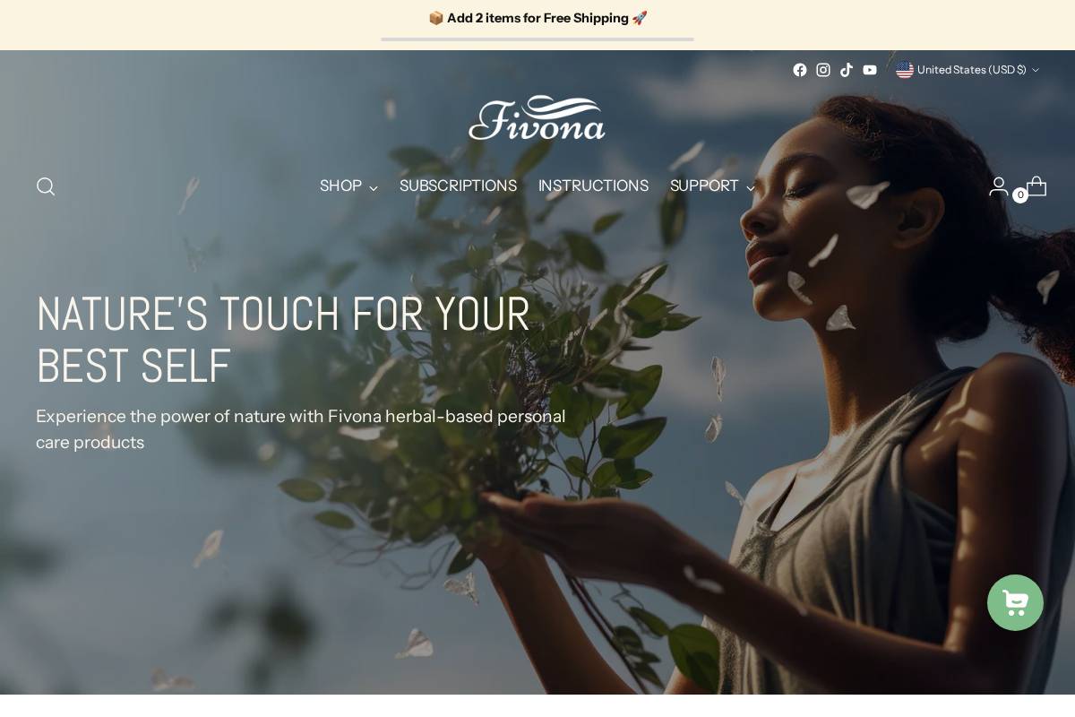 fivona.com homepage screenshot