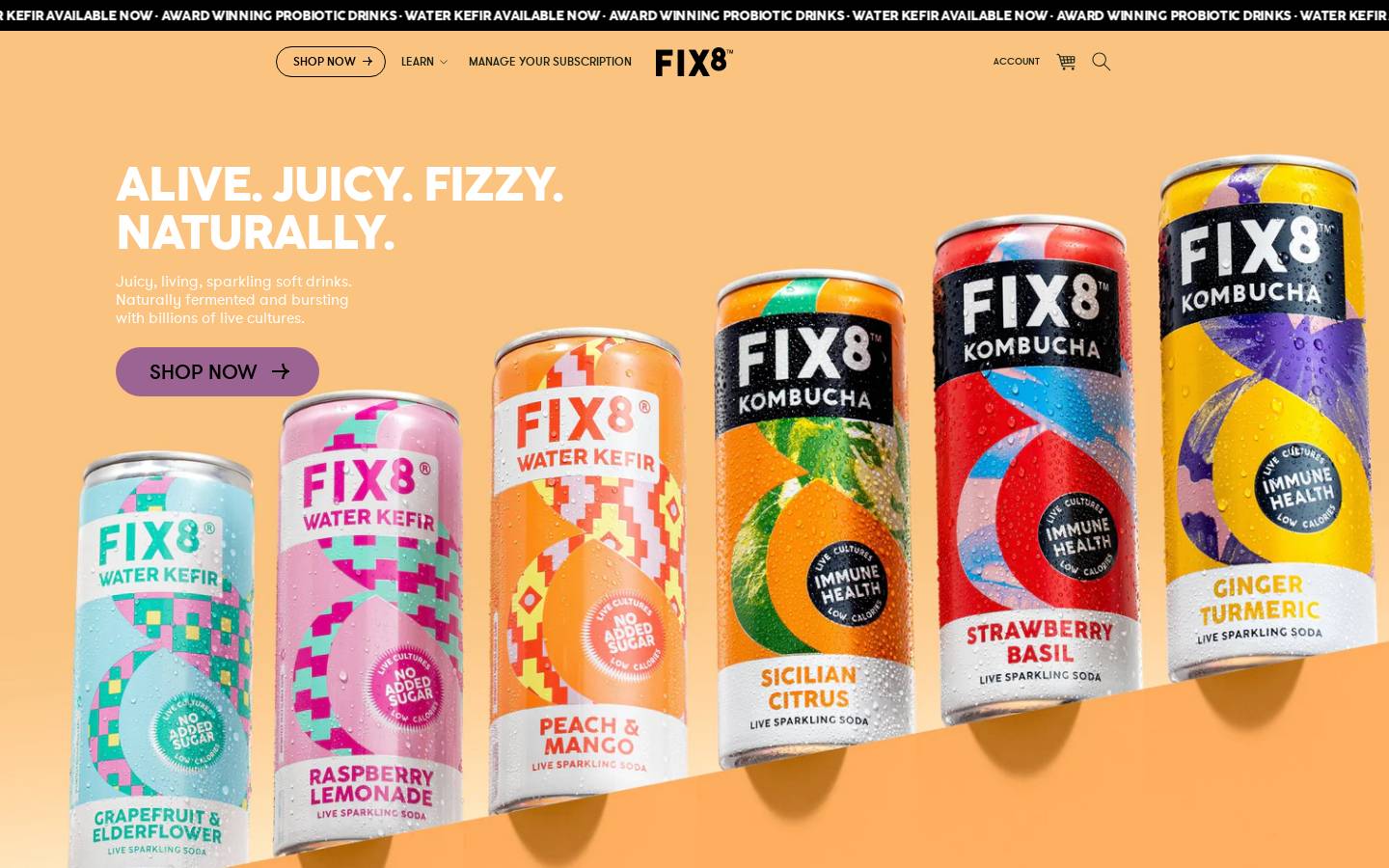 Fix8.com homepage screenshot