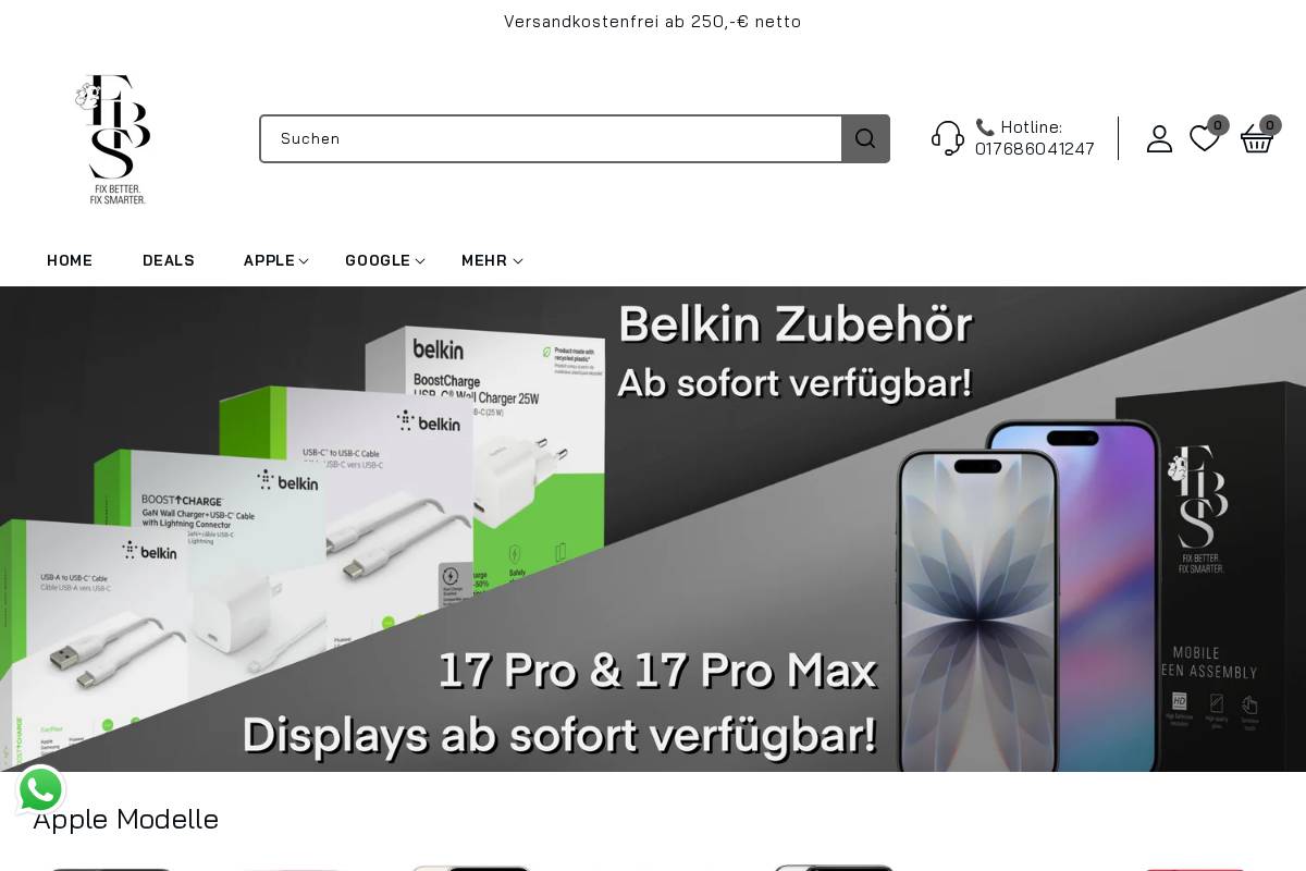 fixbetter.de homepage screenshot