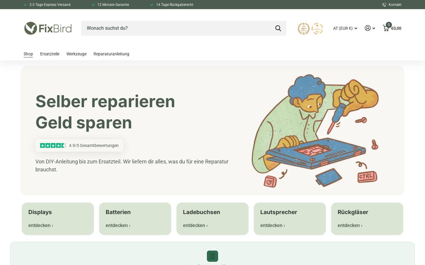fixbird.com homepage screenshot