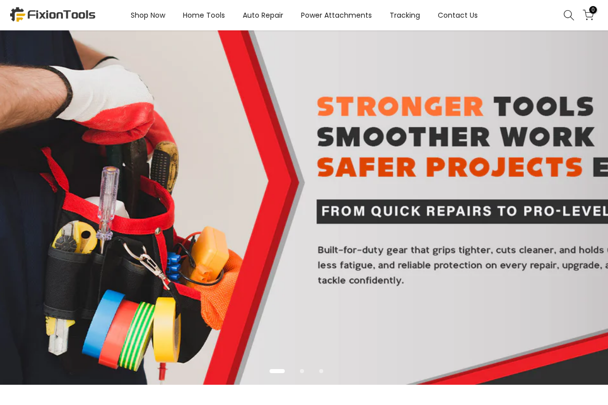 Fixiontools homepage screenshot