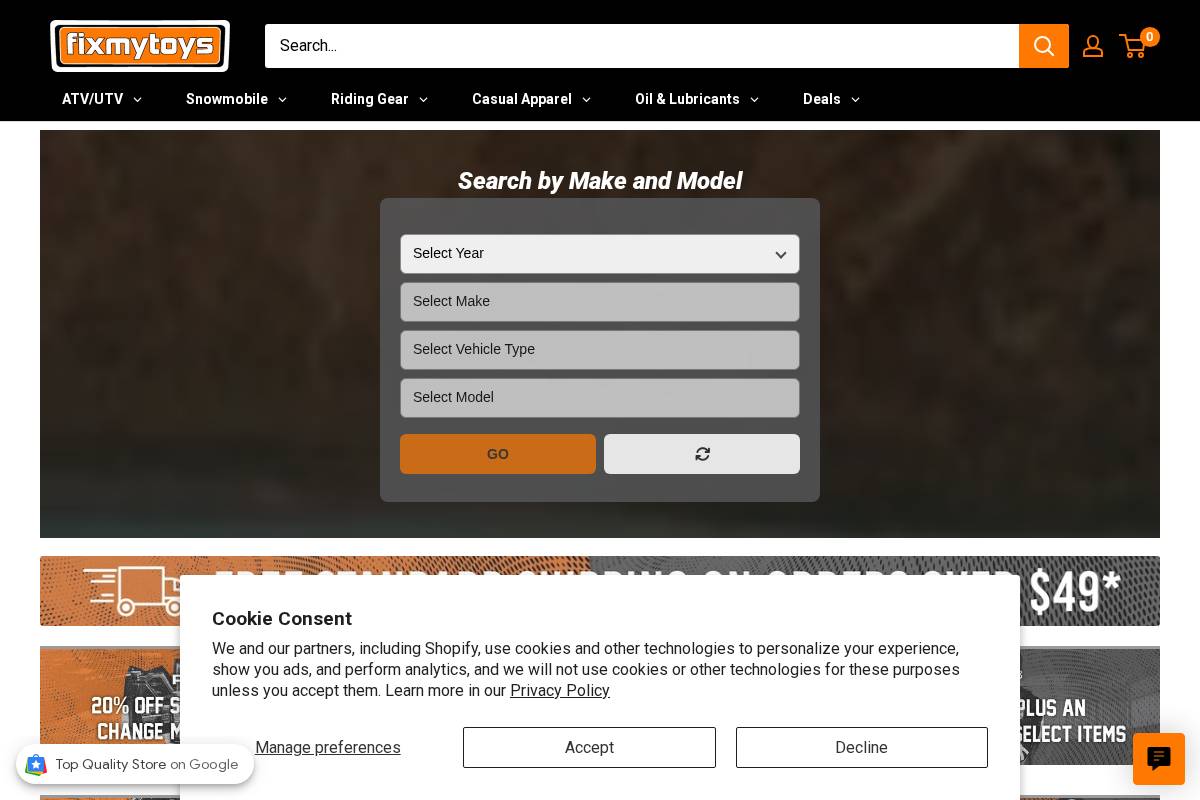 fixmytoys.com homepage screenshot