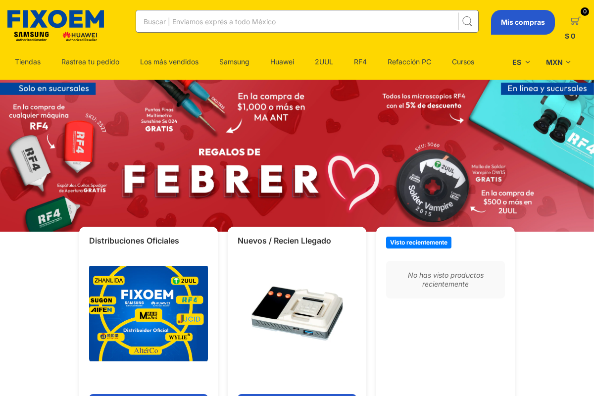 FixOEM:Refacción Celular|+4,000 reseñas|Distribuidor Samsung y Huawei homepage screenshot