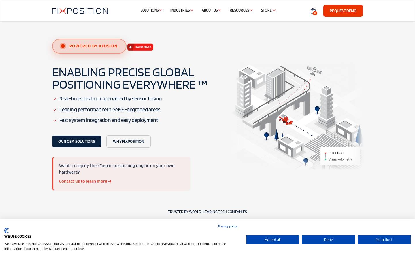 fixposition.ch homepage screenshot