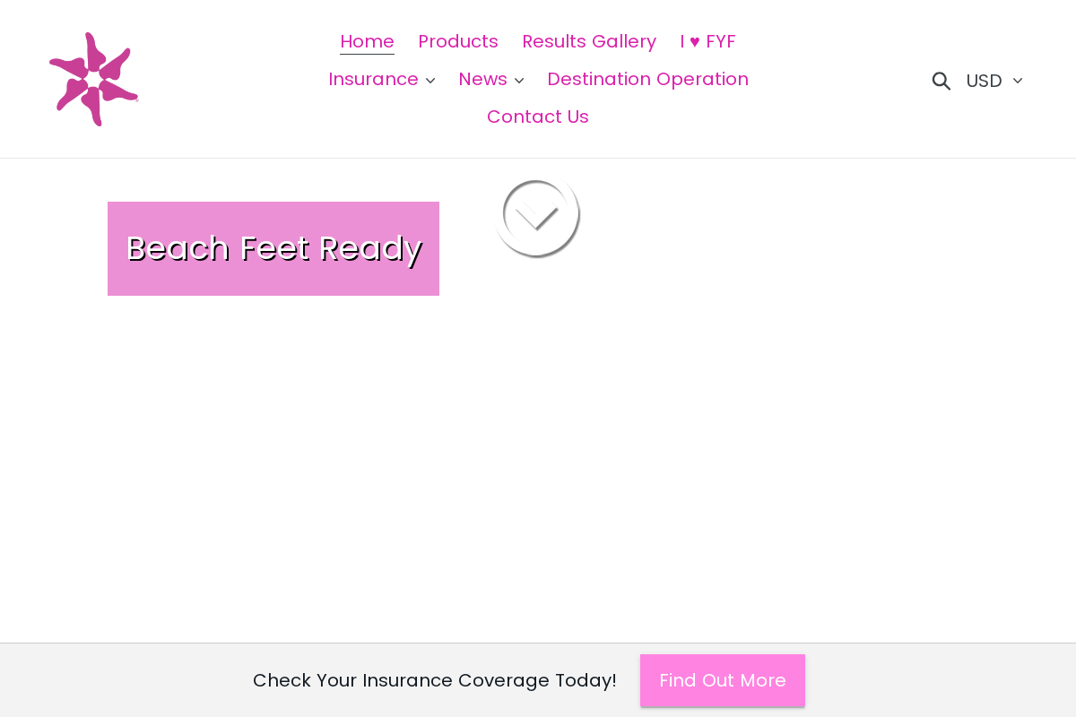 Fix Your Feet homepage screenshot