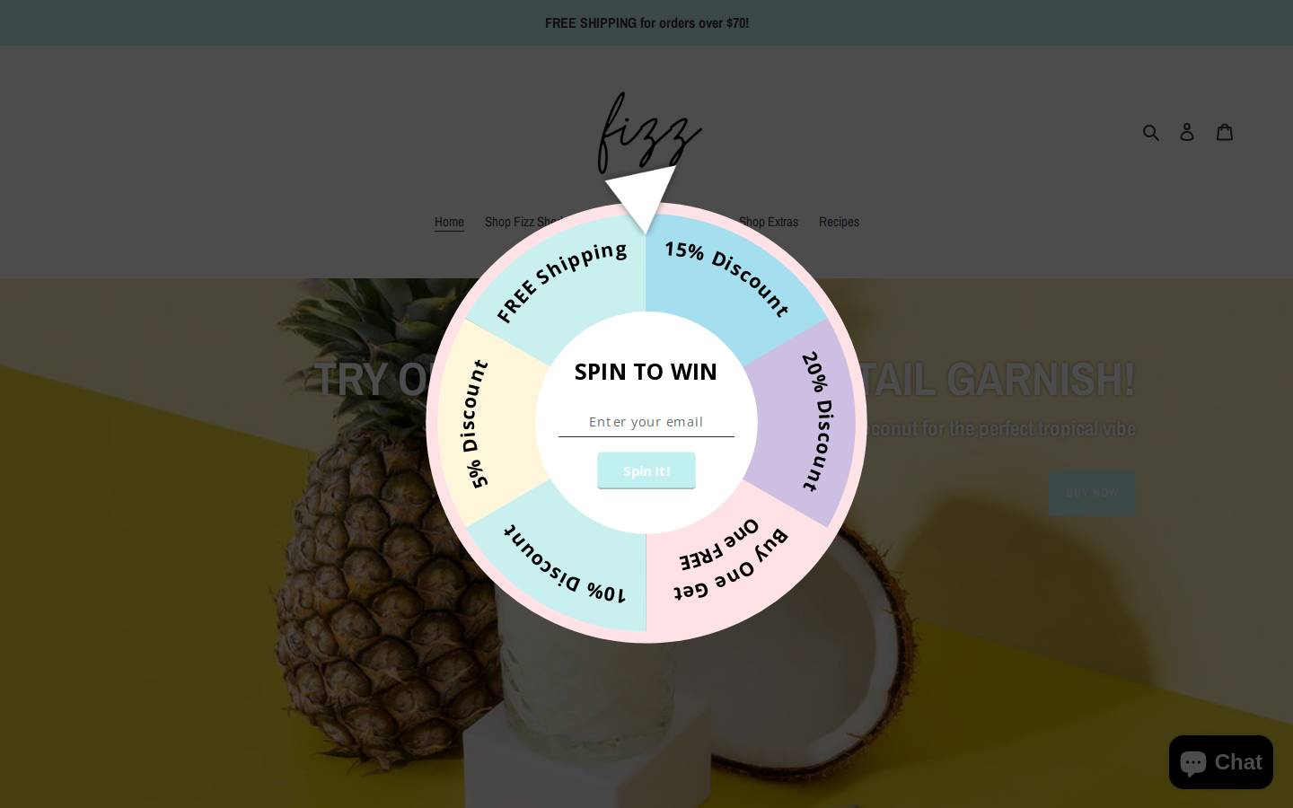 fizzsherbet.com.au homepage screenshot