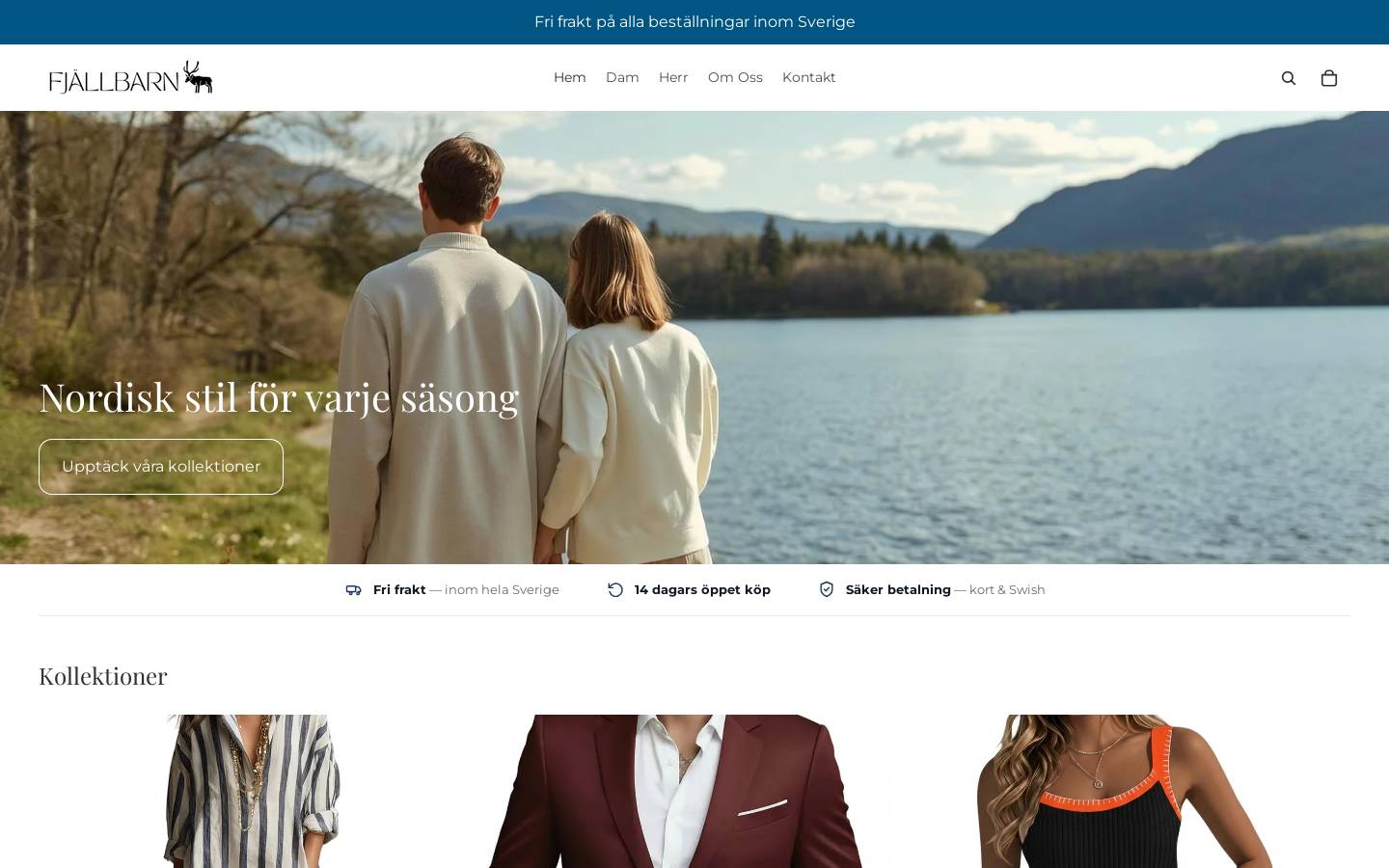 fjallbarn.se homepage screenshot