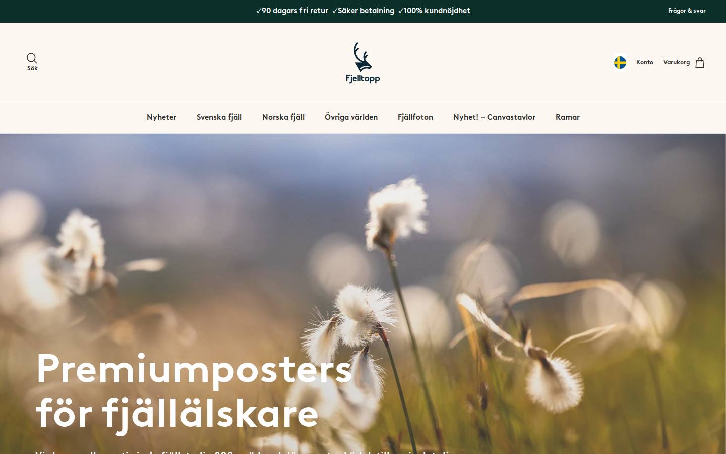 Fjelltopp homepage screenshot