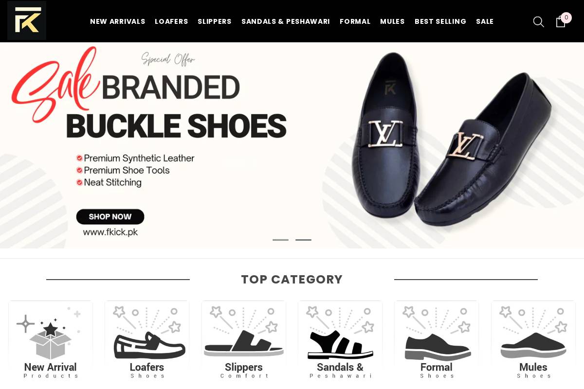 fkick.pk homepage screenshot