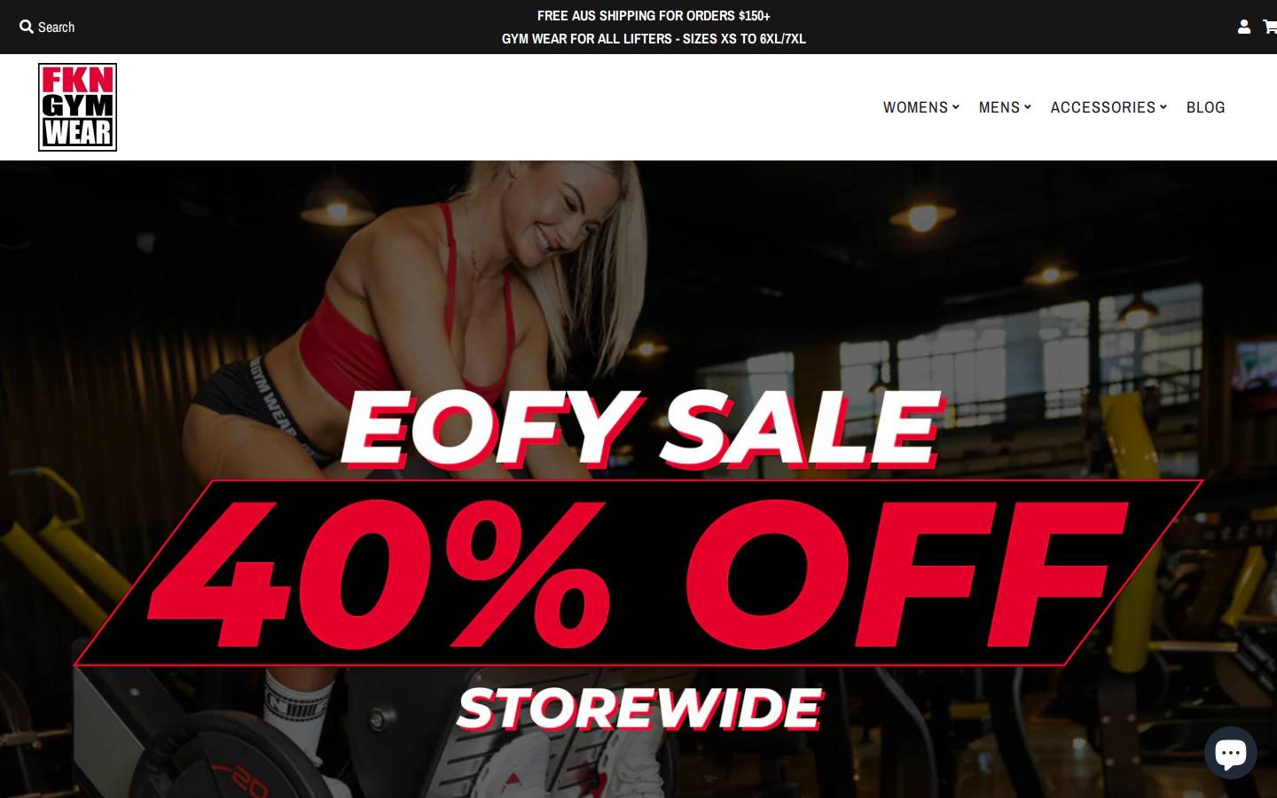 fkngymwear.com homepage screenshot