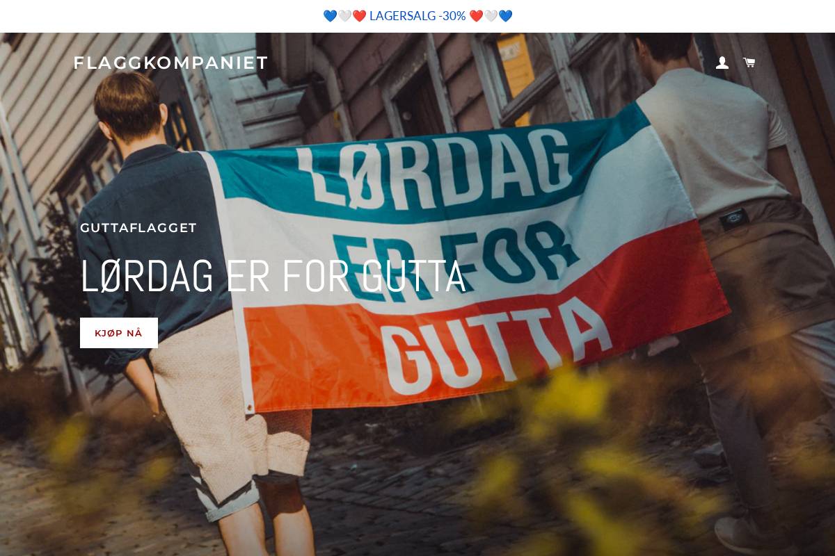 flaggkompaniet.no homepage screenshot