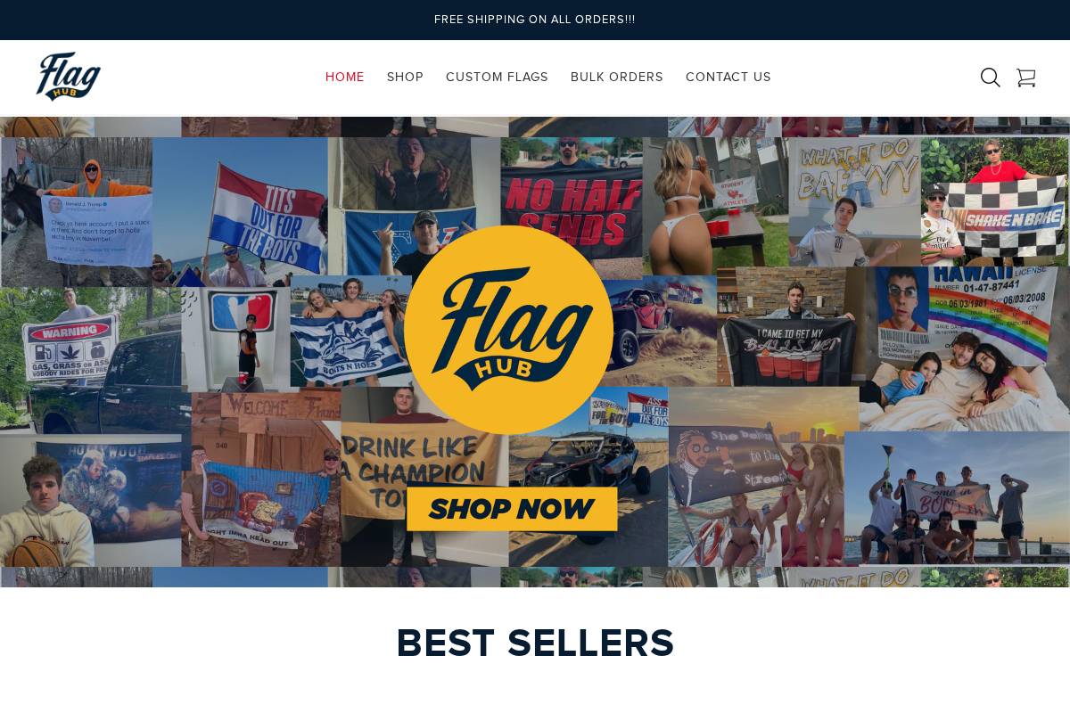 flaghub.shop homepage screenshot