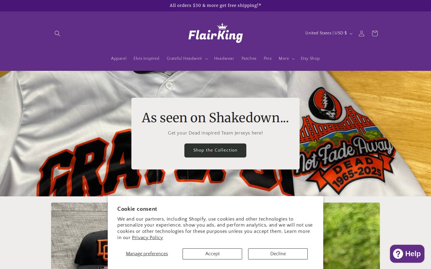 flairking.com homepage screenshot