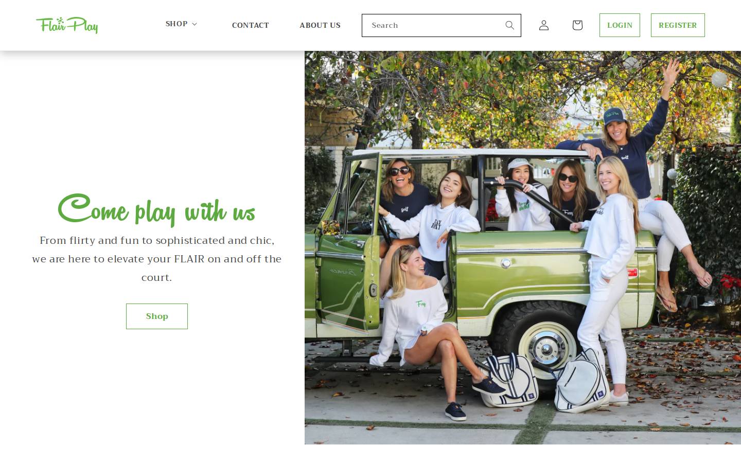 flairplayactive.com homepage screenshot