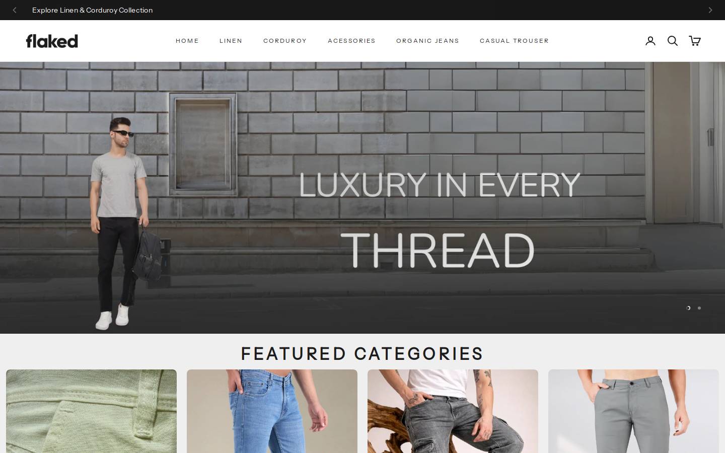 flaked.in homepage screenshot
