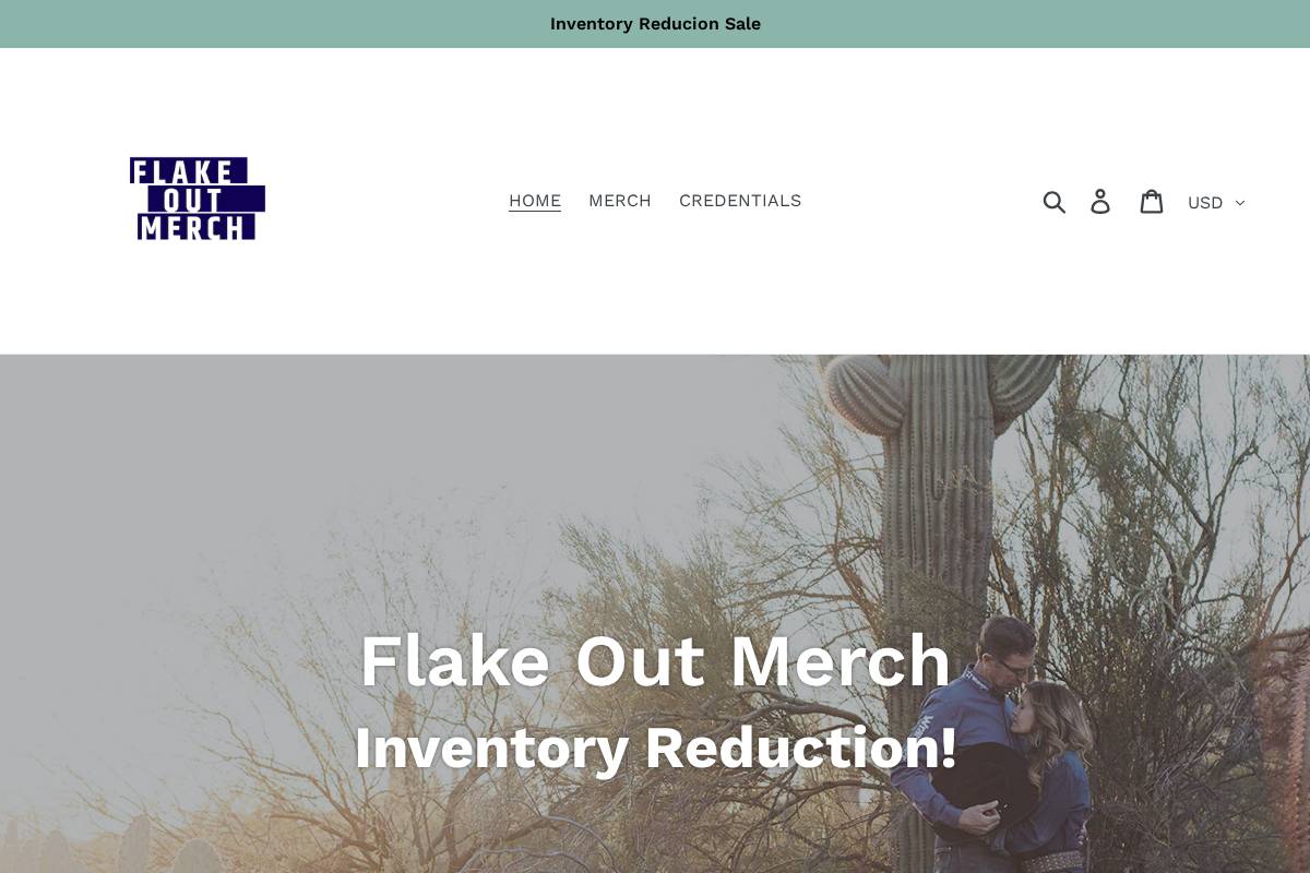 flakeout.net homepage screenshot
