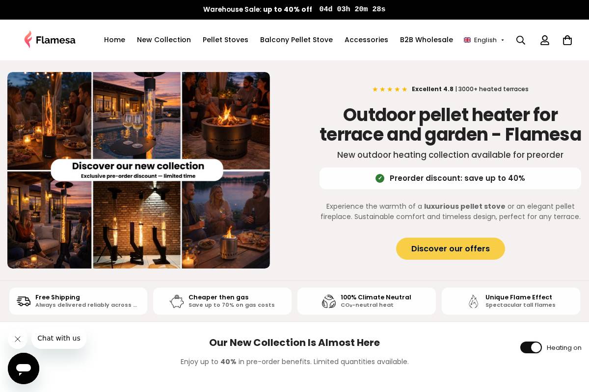 Flamesa homepage screenshot