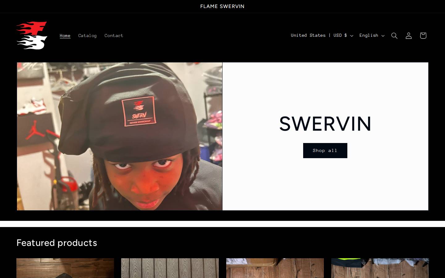 flameswervin.com homepage screenshot