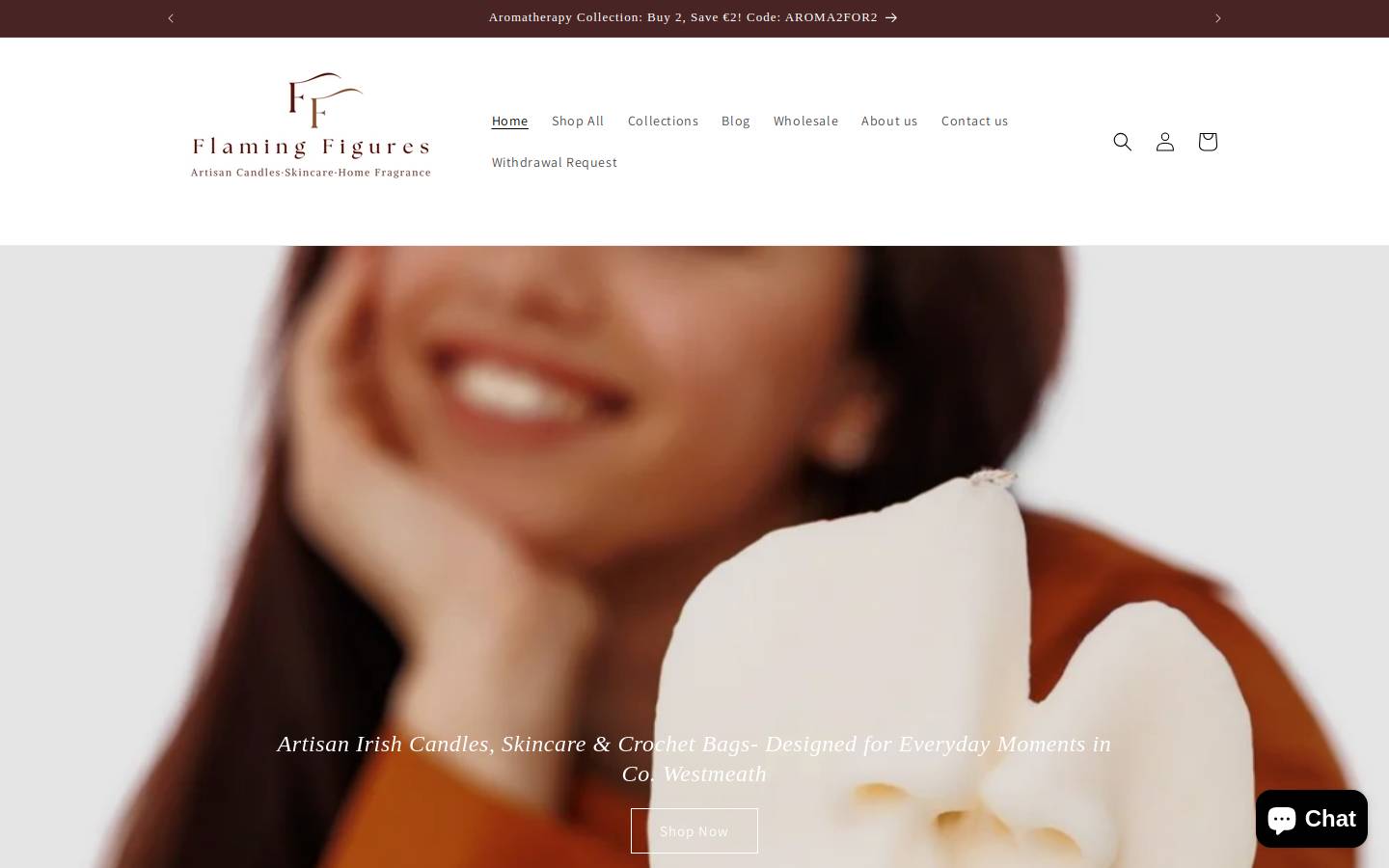 flamingfigures.com homepage screenshot