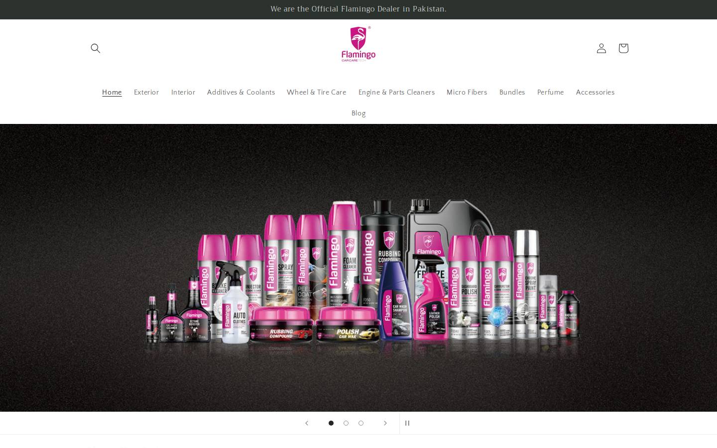 flamingocarcarepk.com homepage screenshot