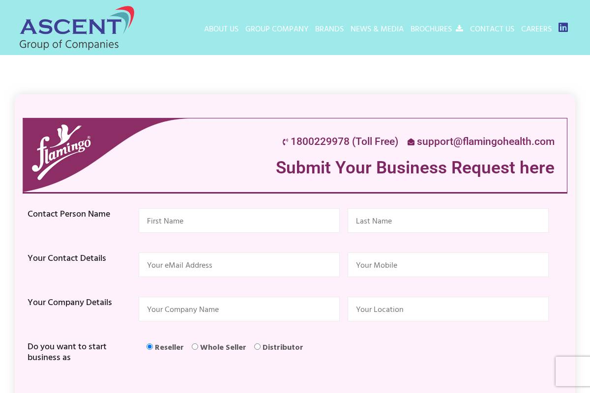 flamingohealth.com homepage screenshot