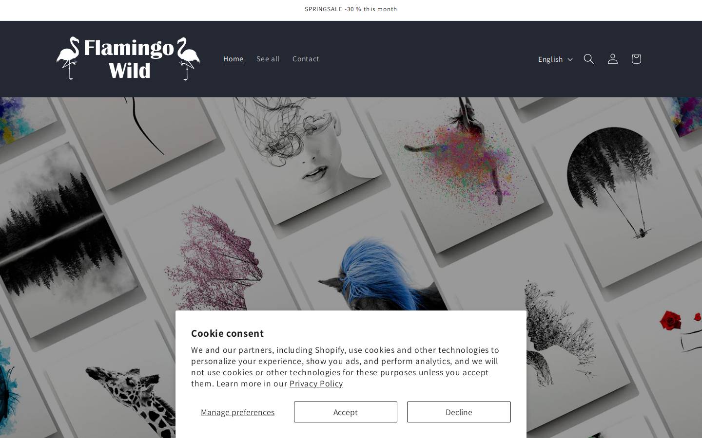 flamingowild.com homepage screenshot