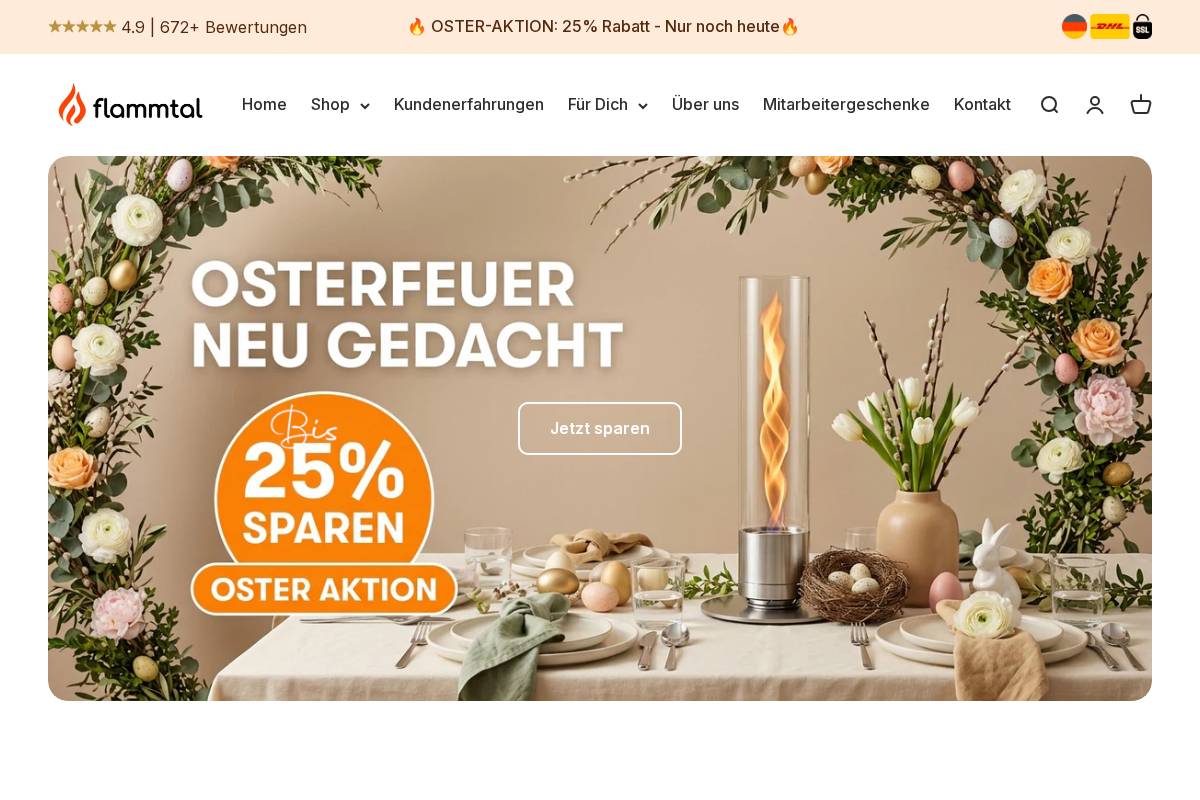 flammtal homepage screenshot