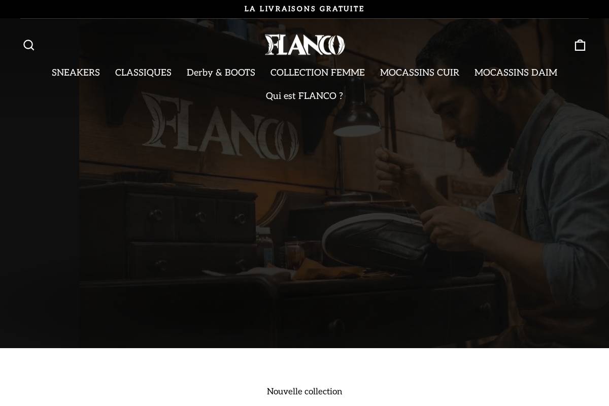 Flanco homepage screenshot