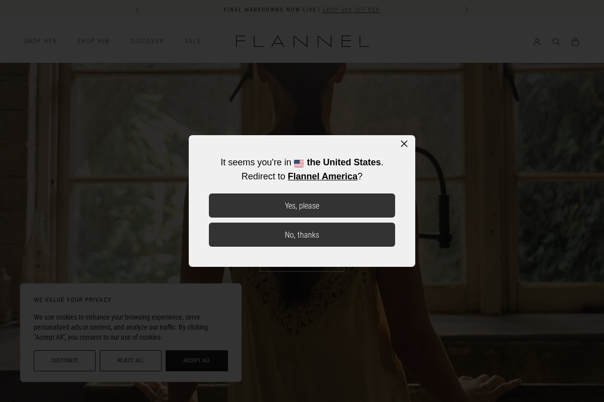 FLANNEL homepage screenshot