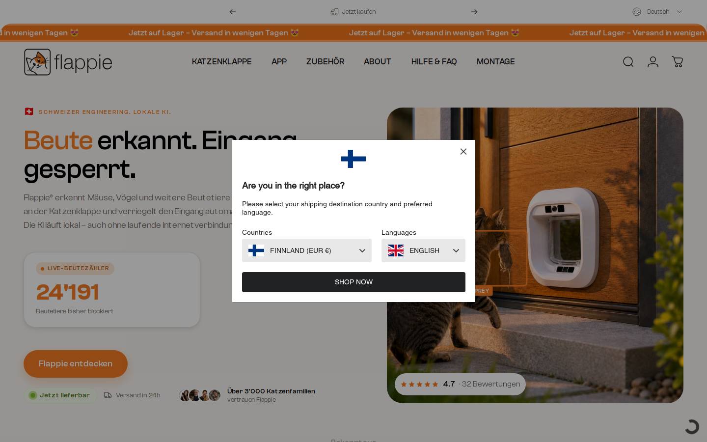 Flappiedoors homepage screenshot