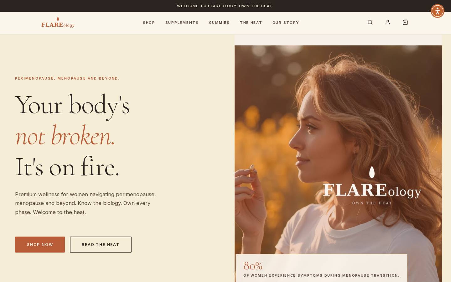 flareology.com homepage screenshot
