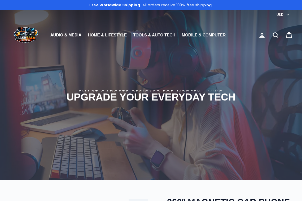 FLASHBACK FACTORY homepage screenshot