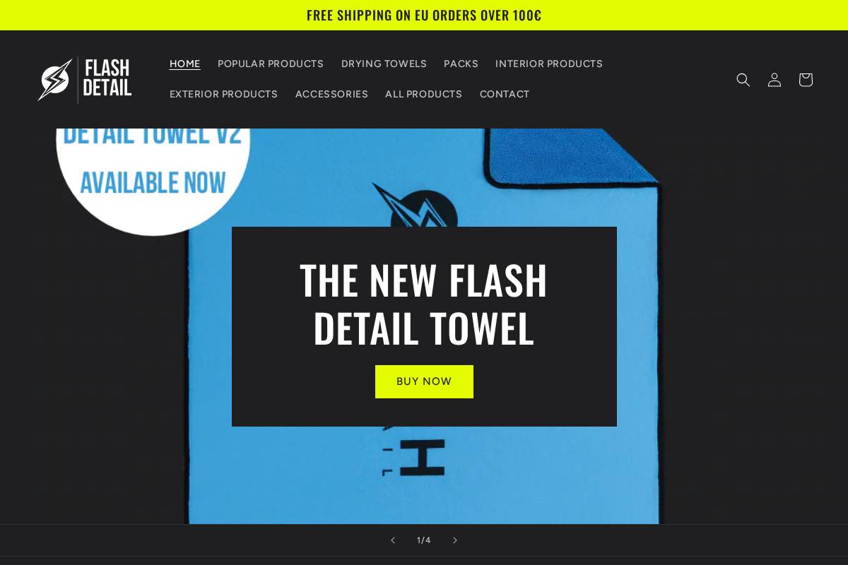 flashdetail.eu homepage screenshot