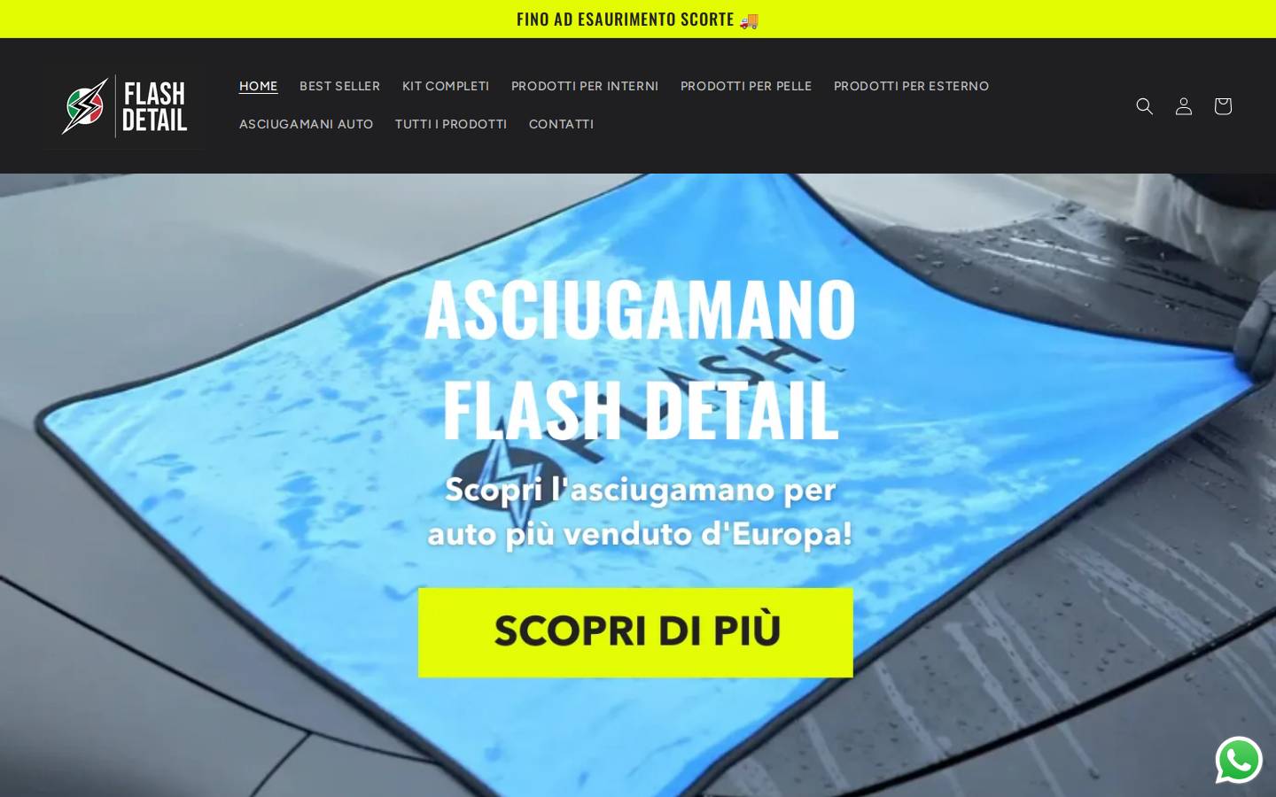 flashdetail.it homepage screenshot