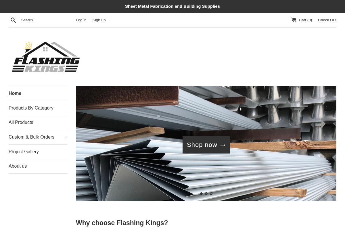 flashingkings.com homepage screenshot
