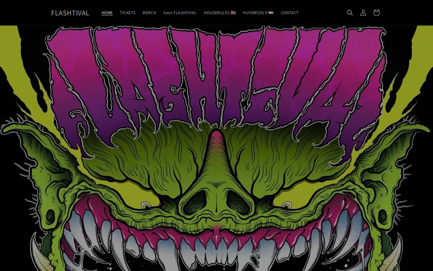 flashtival.nl homepage screenshot