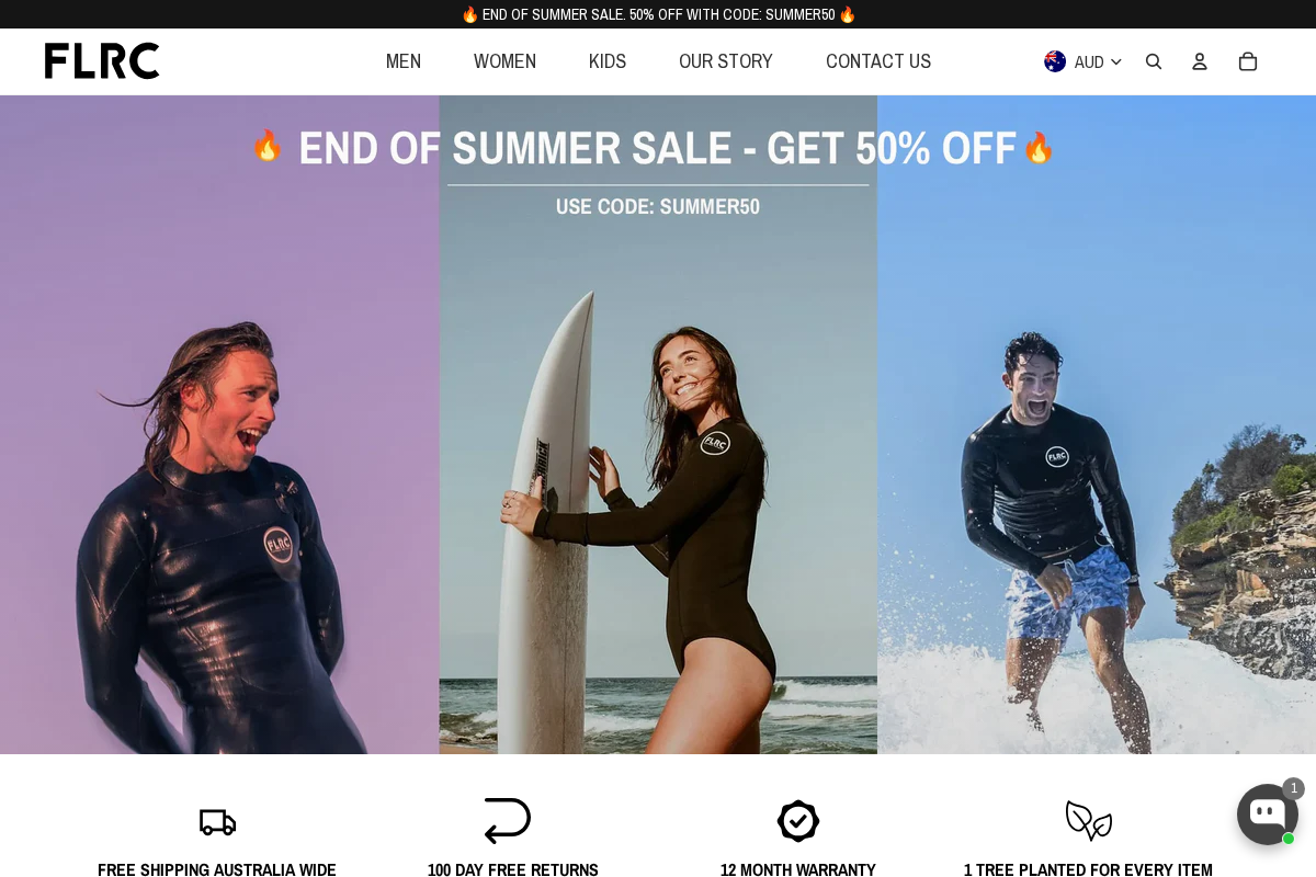 Flatrock Surf homepage screenshot