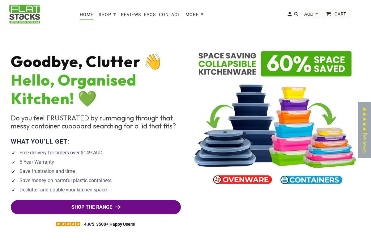 flatstacks.com.au homepage screenshot