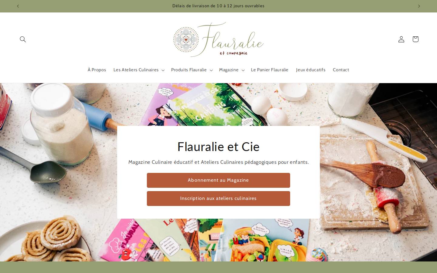 flauralie.com homepage screenshot