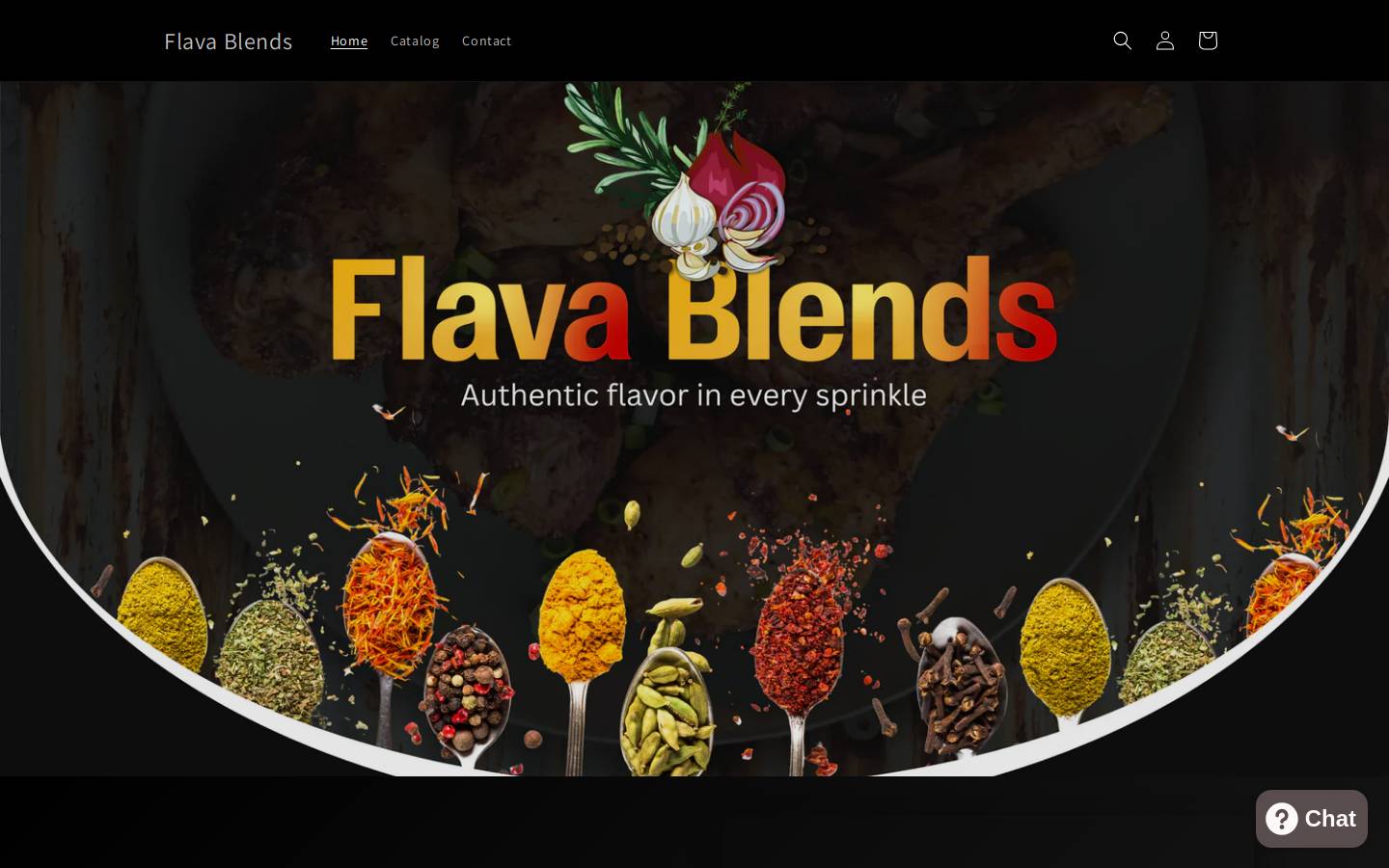 flavablends.com homepage screenshot